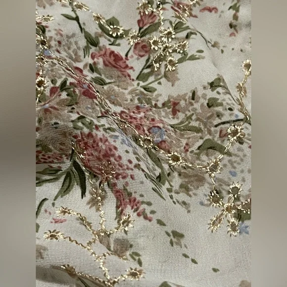 Vintage bracelet embroidered Y2K top bubble sleeves size small - Picture 7 of 7